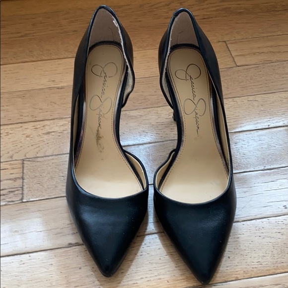 Like New Jessica Simpson Leather 3in Heels - Picture 3 of 8